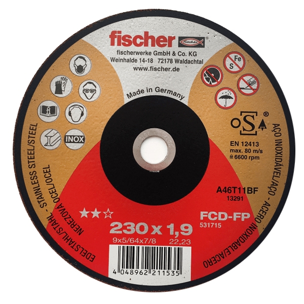 FISCHER Rezna ploča FCD-FP115x1,5